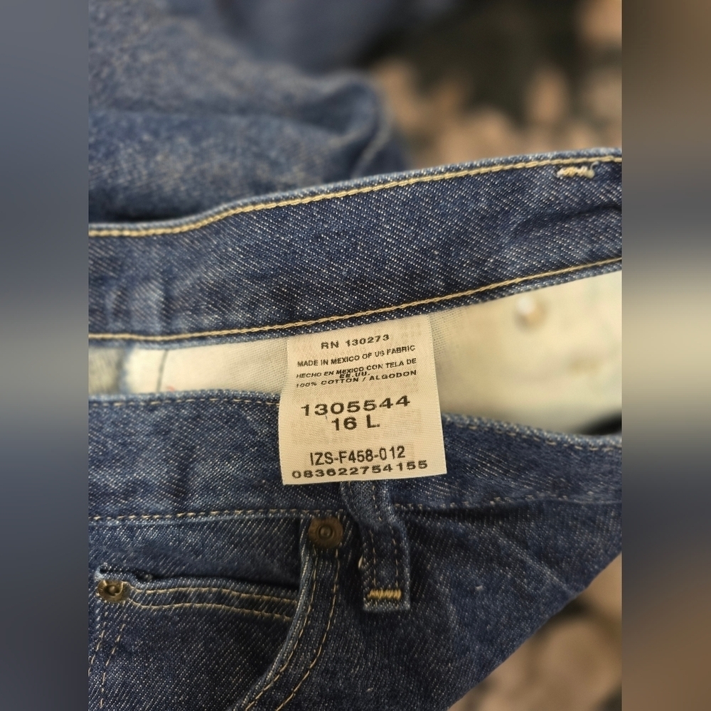 Lee Women's Straight Leg Blue Jeans - Picture 5 of 6